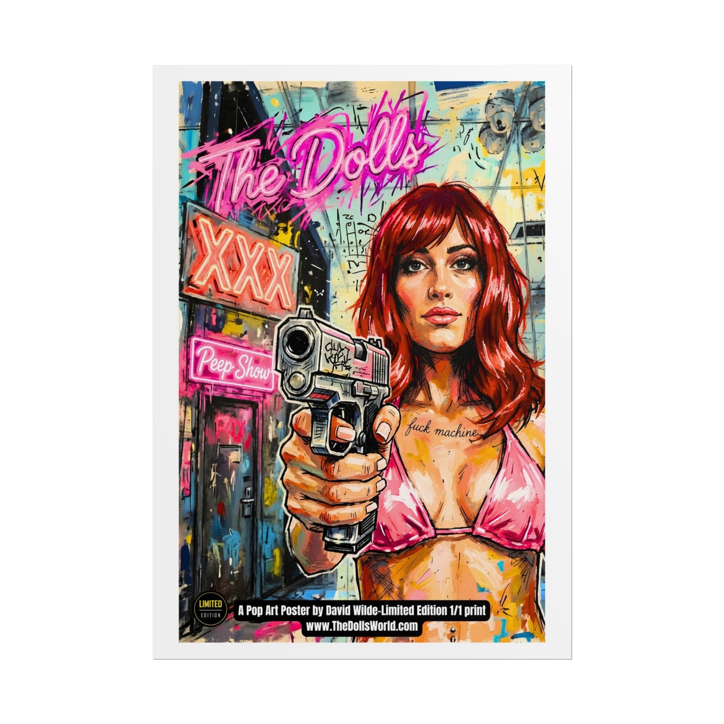 "Chloe" Pop Art Poster (LIMITED PRINT 1/1)